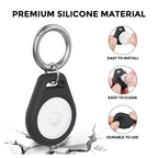 Θήκη - Μπρελόκ Premium Silicone για Apple AirTag Μαύρο (3 τεμ.) (Ασυσκεύαστο)
