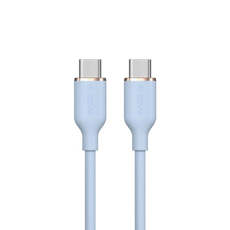 Καλώδιο Σύνδεσης USB 2.0 Devia EC632 USB C σε USB C PD 60W 1.2m Jelly Μπλε