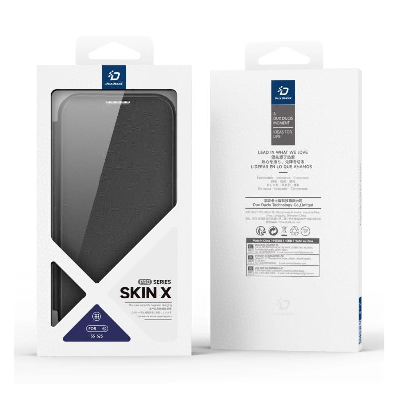 Θήκη Flip Dux Ducis Samsung Galaxy S25 5G Magnetic Wallet Skin X Pro Μαύρο