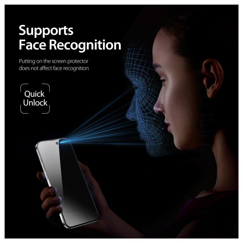 Tempered Glass Full Face Privacy Dux Ducis Apple iPhone Air Μαύρο (1 τεμ.)