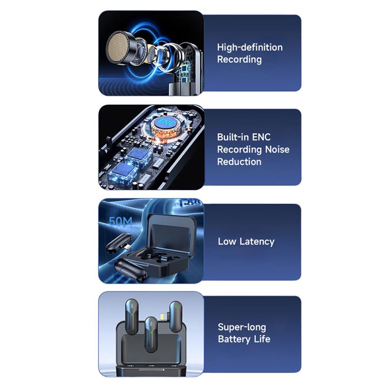 Ασύρματα Μικρόφωνα Devia M8-2-L Kintone Series 2 σε 1 Lightning Μαύρο
