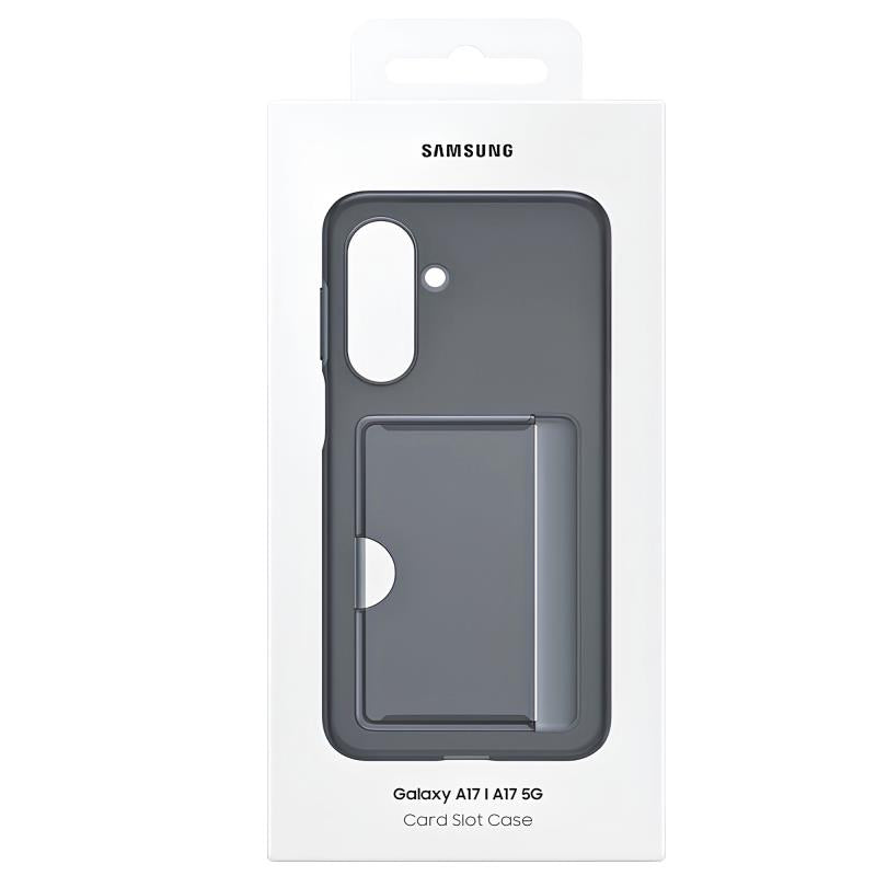 Θήκη Σιλικόνης Samsung EF-OA176TBE A176 Galaxy A17 5G με Card Slot Μαύρο