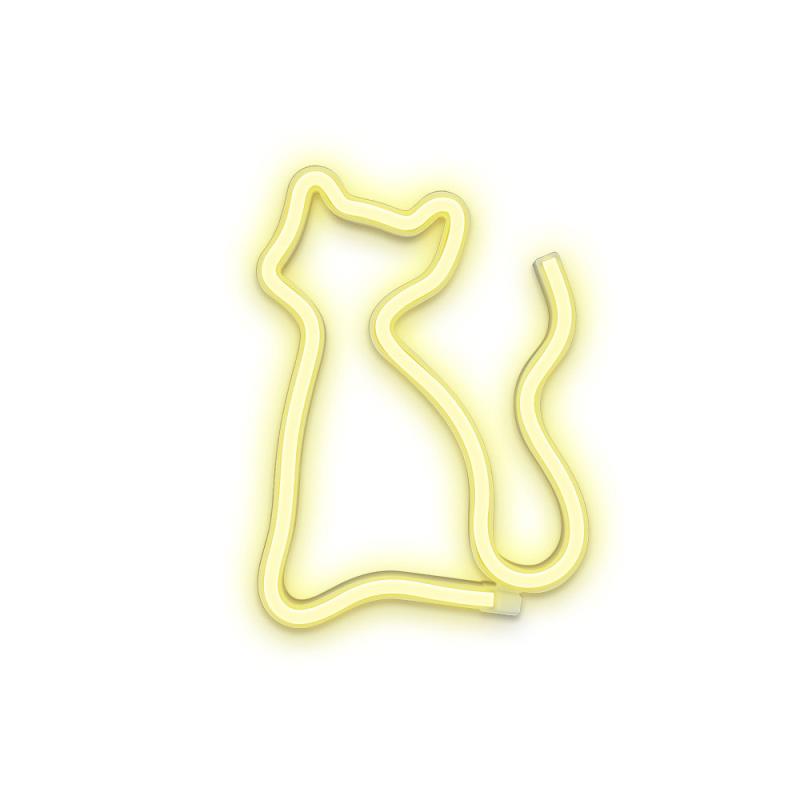 Neon LED Forever Light FLNEO3 CAT (USB/Μπαταρίας & On/Off) Θερμό Λευκό