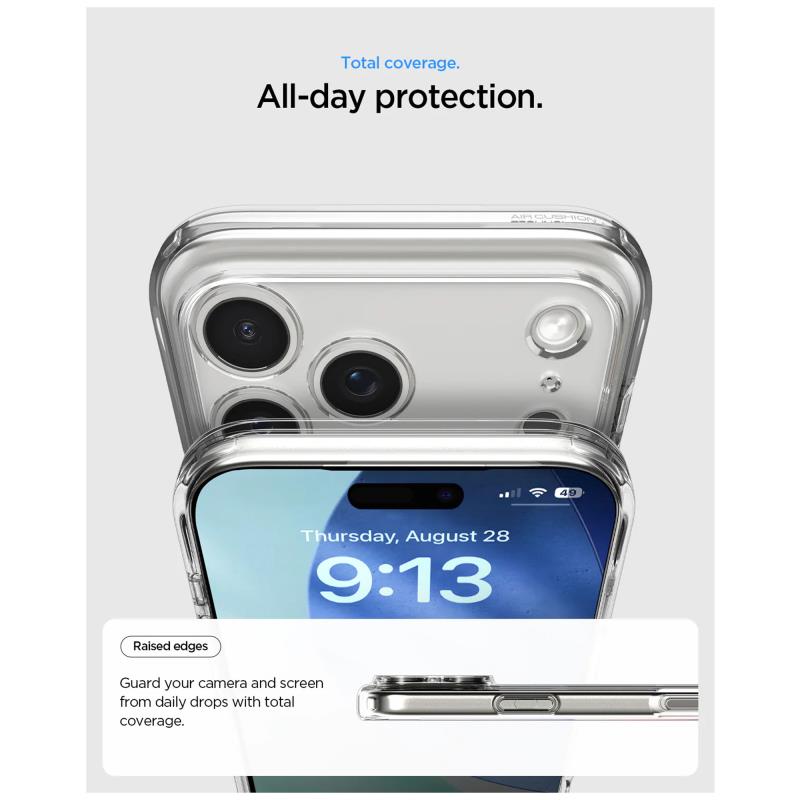 Θήκη TPU & PC Spigen Ultra Hybrid iPhone 17 Pro Διάφανο