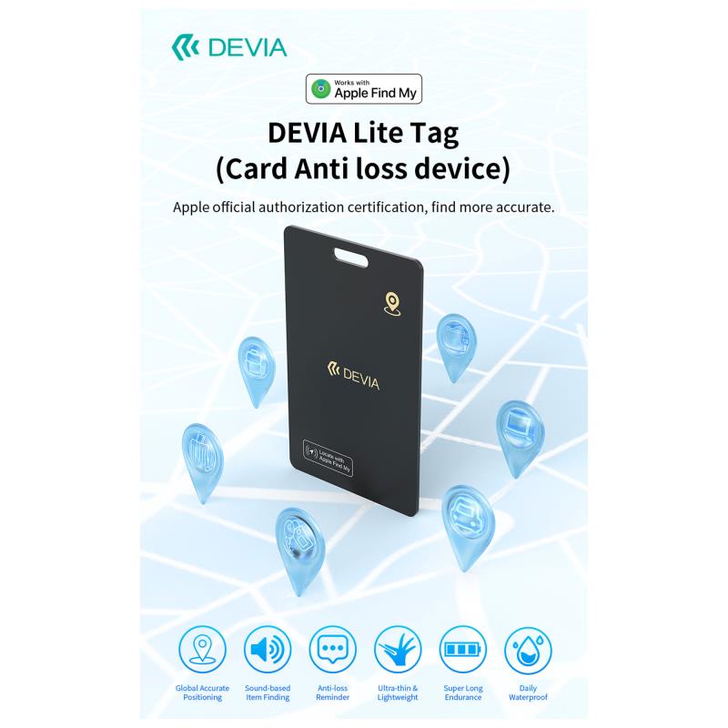 Συσκευή Εντοπισμού Devia Lite Tag G2304 Μαύρο