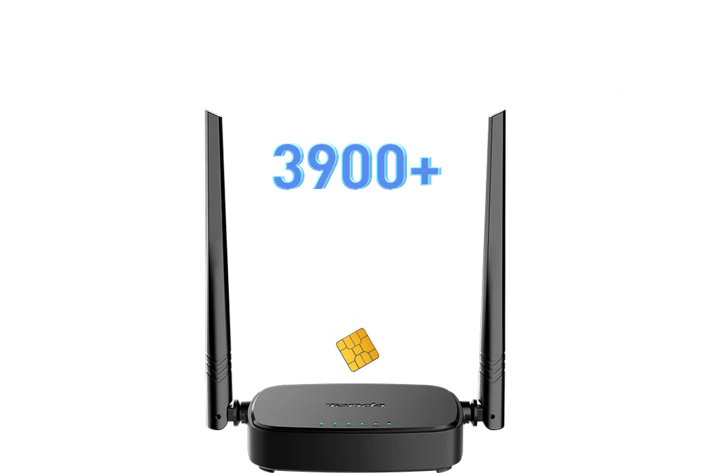 TENDA N300 Wifi 4G LTE Router 4G03 Pro Black