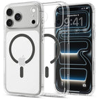 Θήκη TPU & PC Spigen Apple iPhone 18 Pro Max/ 17 Pro Max MagSafe Ultra Hybrid Διάφανο-Γκρι