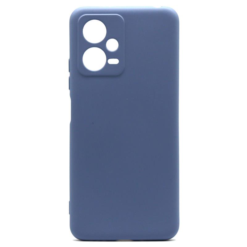 Θήκη Liquid Silicon inos Xiaomi Poco X5 5G/ Redmi Note 12 5G L-Cover Γκρι-Μπλε