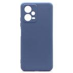 Θήκη Liquid Silicon inos Xiaomi Poco X5 5G/ Redmi Note 12 5G L-Cover Γκρι-Μπλε