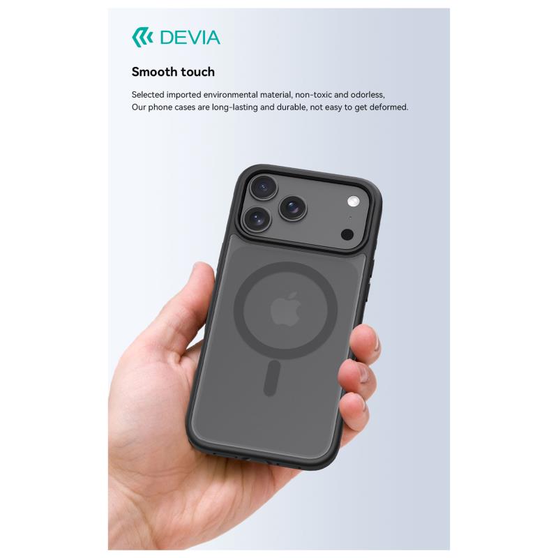 Θήκη TPU & PC Devia Apple iPhone Air Magnetic Shock Proof Pino Μαύρο