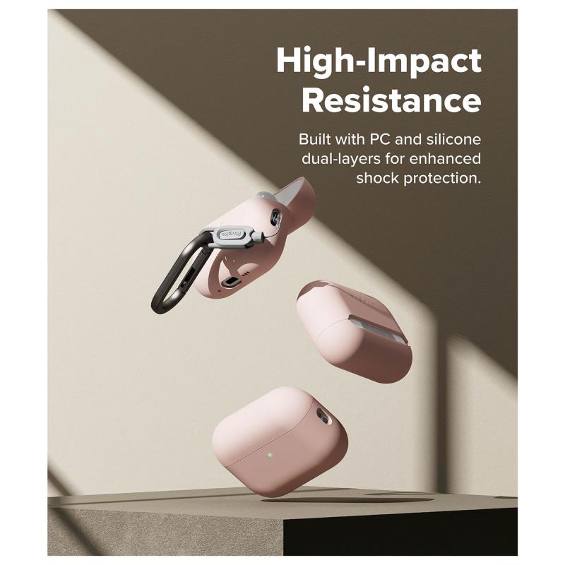 Θήκη Σιλικόνης Ringke Apple AirPods Pro 3 (2025) Ροζ