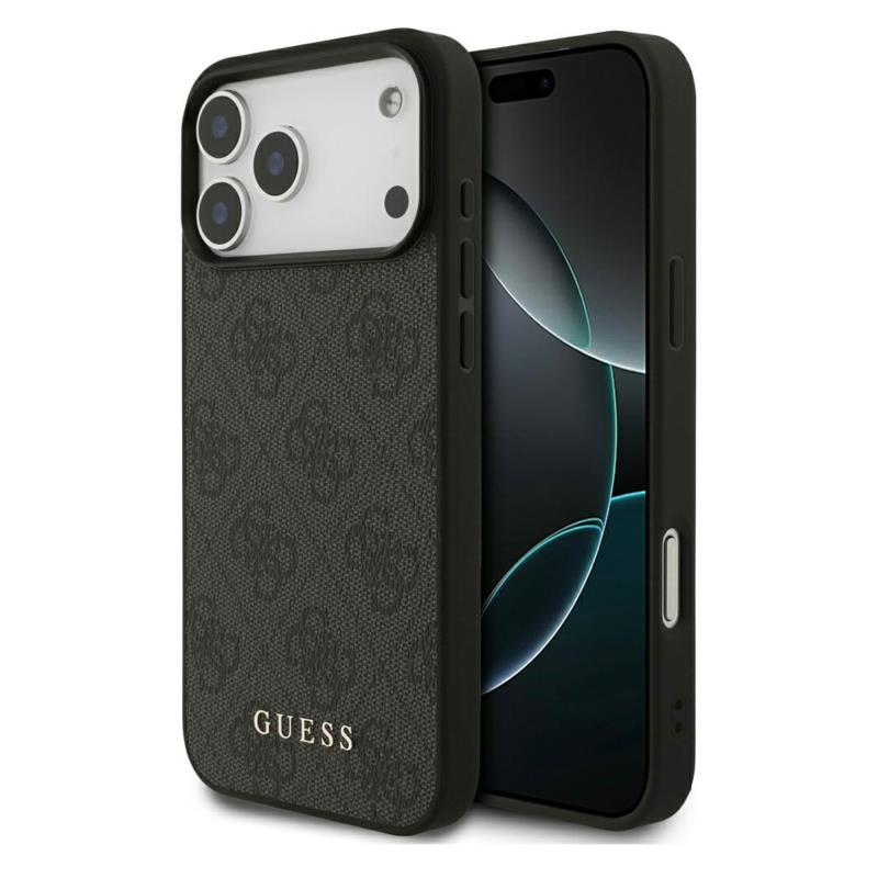 Θήκη PU Guess Apple iPhone 18 Pro Max/ 17 Pro Max Hardcase Classic Logo 4G Μαύρο