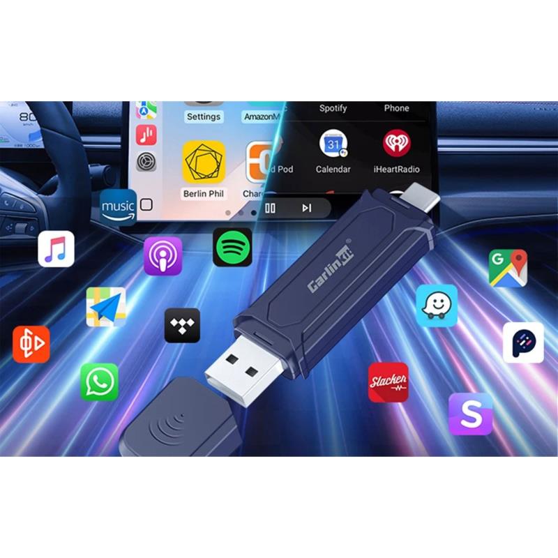 Ασύρματος Προσαρμογέας Carlinkit Mini Pro Apple Carplay/ Android Auto Μαύρο