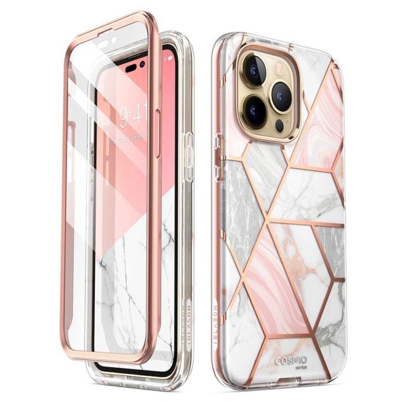Θήκη Full Body Rugged Supcase Cosmo Apple iPhone 14 Pro Marble