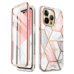Θήκη Full Body Rugged Supcase Cosmo Apple iPhone 14 Pro Marble