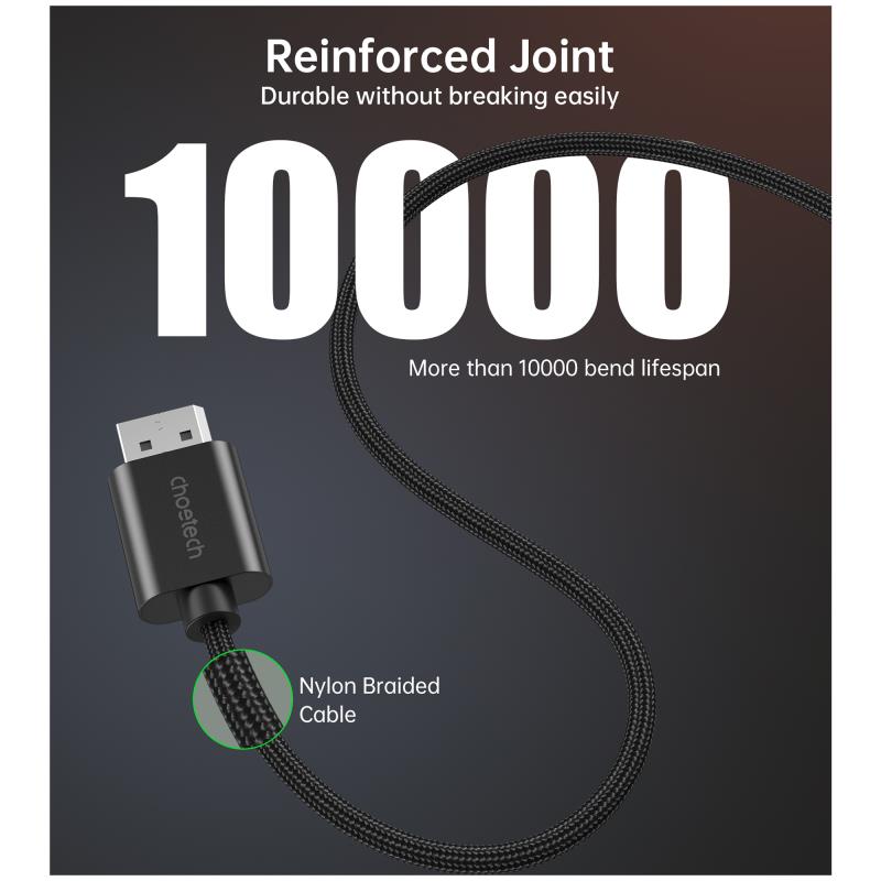 Καλώδιο HDMI σε USB A Choetech XDH01 Braided 4K 60Hz 2m Μαύρο