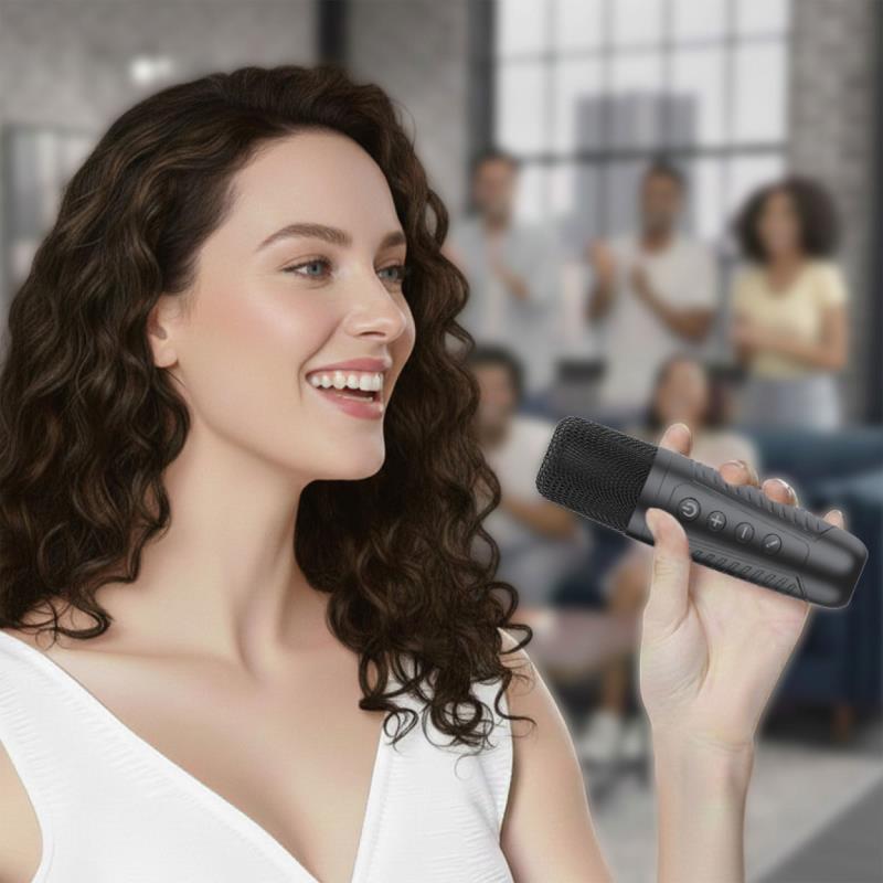 Φορητό Ηχείο Bluetooth Blavec WS-08 Karaoke Idol με 2 Μικρόφωνα 8W Μαύρο