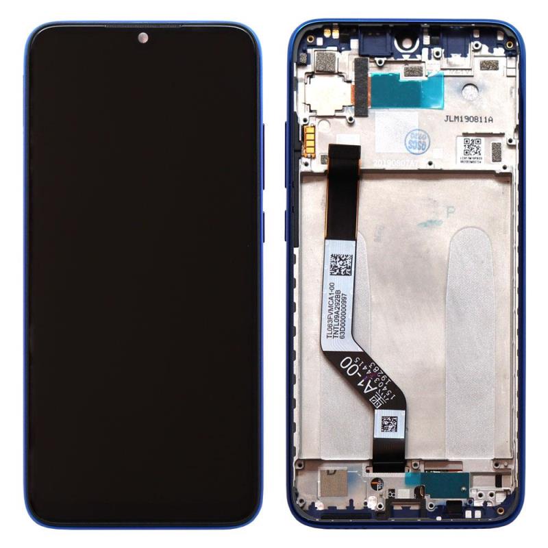 Οθόνη με Μεσαίο Πλαίσιο Xiaomi Redmi Note 7/ Note 7 Pro  Μπλε (Original)