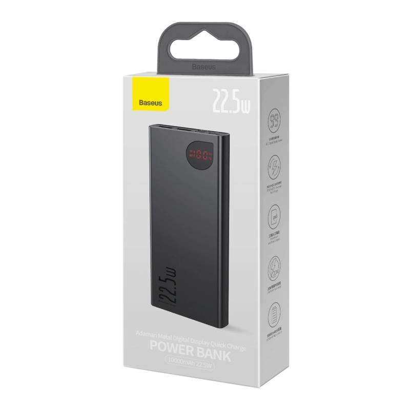 Φορτιστής Ανάγκης Baseus Adaman 22.5W 10000mAh Metal Μαύρο