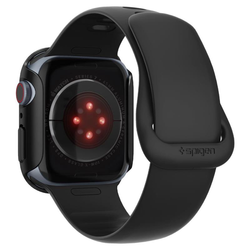 Θήκη PC Spigen Thin Fit Apple Watch 7/ 8/ 9 45mm Μαύρο