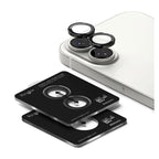 Tempered Glass Ringke Lens Frame για Τζαμάκι Κάμερας Apple iPhone 17 Μαύρο (2 τεμ.)
