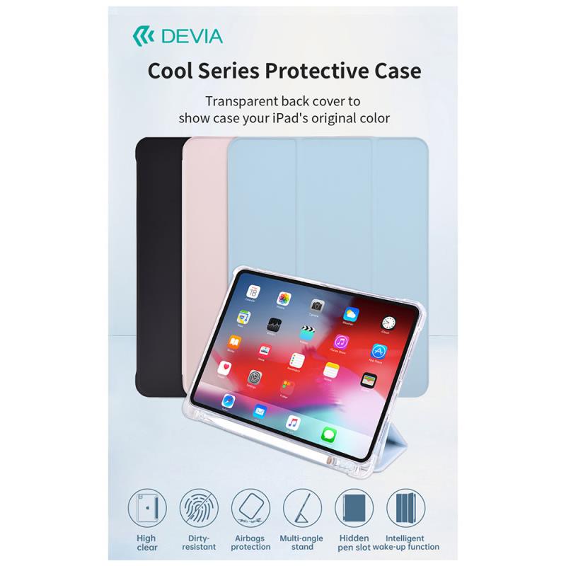 Θήκη Flip TPU Devia Apple iPad Pro 13.0" (2024) Cool Series Μαύρο