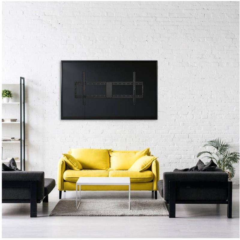 Επιτοίχια Βάση TV Holmios Σταθερή (43" έως 90") Μαύρο