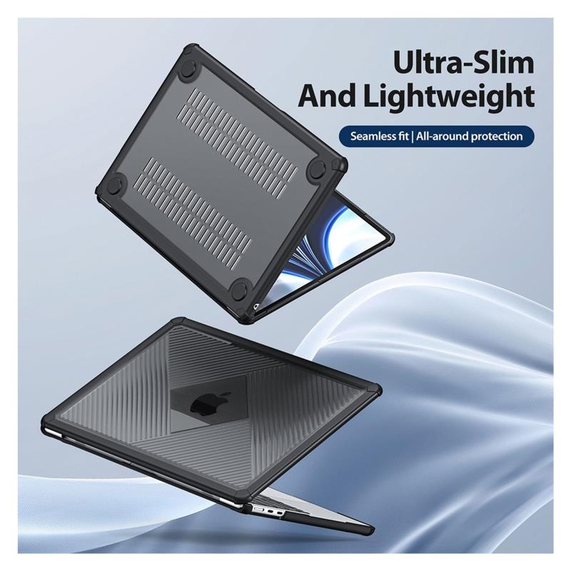 Θήκη TPU Flip Shock Proof Dux Ducis LCGH Apple MacBook Air 15.3" (2023/2024) Μαύρο