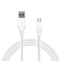 Καλώδιο Σύνδεσης USB 2.0 inos USB A σε Micro USB 10W 2m Λευκό