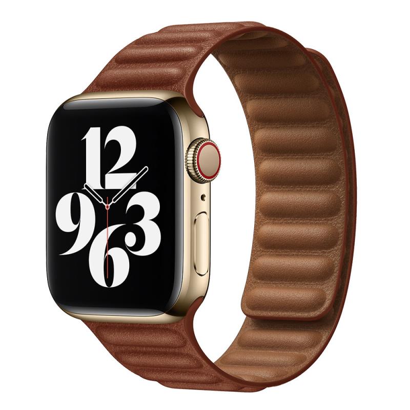 Λουράκι Devia Elegant Leather Apple Watch (38/ 40/ 41/ 42mm) Two-Tone Καφέ