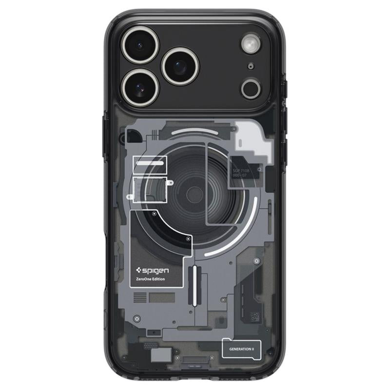 Θήκη TPU & PC Spigen Ultra Hybrid Mag Magsafe Apple iPhone 17 Pro Max Zero One Μαύρο