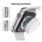 Θήκη PC με Tempered Glass Ahastyle WG65 Premium Apple Watch Ultra 4/ 3/ 2/ 1 49mm Μαύρο-Διάφανο (2 τεμ.)
