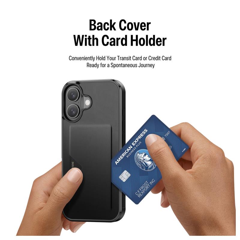 Θήκη TPU PU & PC Dux Ducis Pocard Apple iPhone 17 Μαύρο