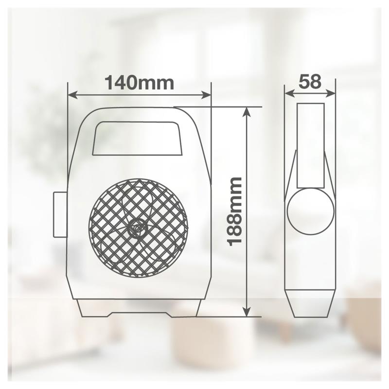 Ανεμιστήρας Κάμπινγκ Niaros Stawell USB 4W με Φακό LED 180lm Μπλε