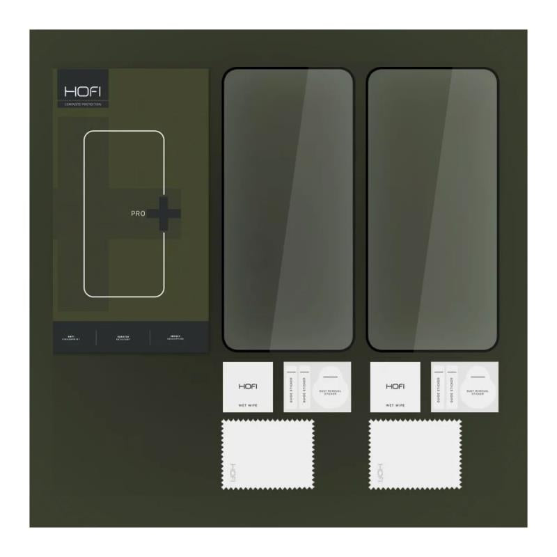 Tempered Glass Full Face Hofi Pro+ Samsung Galaxy S24 5G Μαύρο (2 τεμ.)