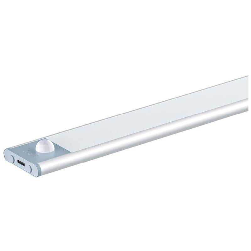 Φωτιστικό LED GSC Tibuka 60cm με Αισθητήρα Κίνησης 180lm 3000K έως 6500K Ασημί