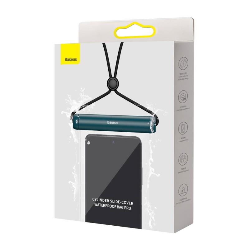 Waterproof Θήκη Baseus Slide-Cover για Smartphones μέχρι 7.2" Μπλε