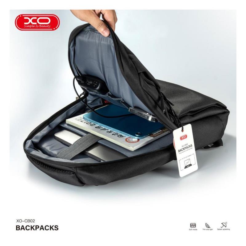 Universal Backpack XO CB02 για Laptops έως 15.6" Μαύρο