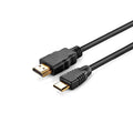 Καλώδιο HDMI σε Mini HDMI Full HD 1080 1,0m ver 1.4 Μαύρο