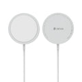 Ασύρματος Φορτιστής Devia EA239 15W για Smartphones Smart Ασημί
