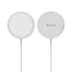 Ασύρματος Φορτιστής Devia EA239 15W για Smartphones Smart Ασημί