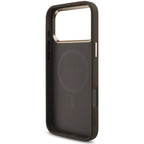 Θήκη PU Guess MagSafe Apple iPhone 18 Pro Max/ 17 Pro Max Leather Diamond Triangle 4G Καφέ