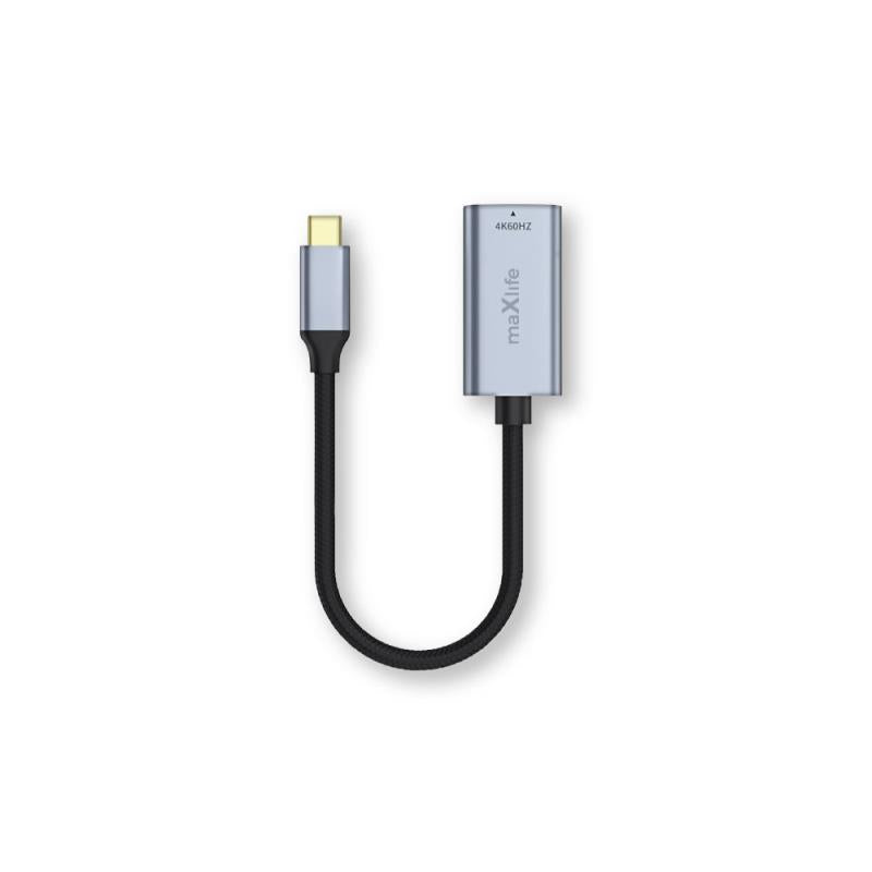 Hub USB C Maxlifte MXHC-01 σε HDMI 4K 60Hz Μαύρο