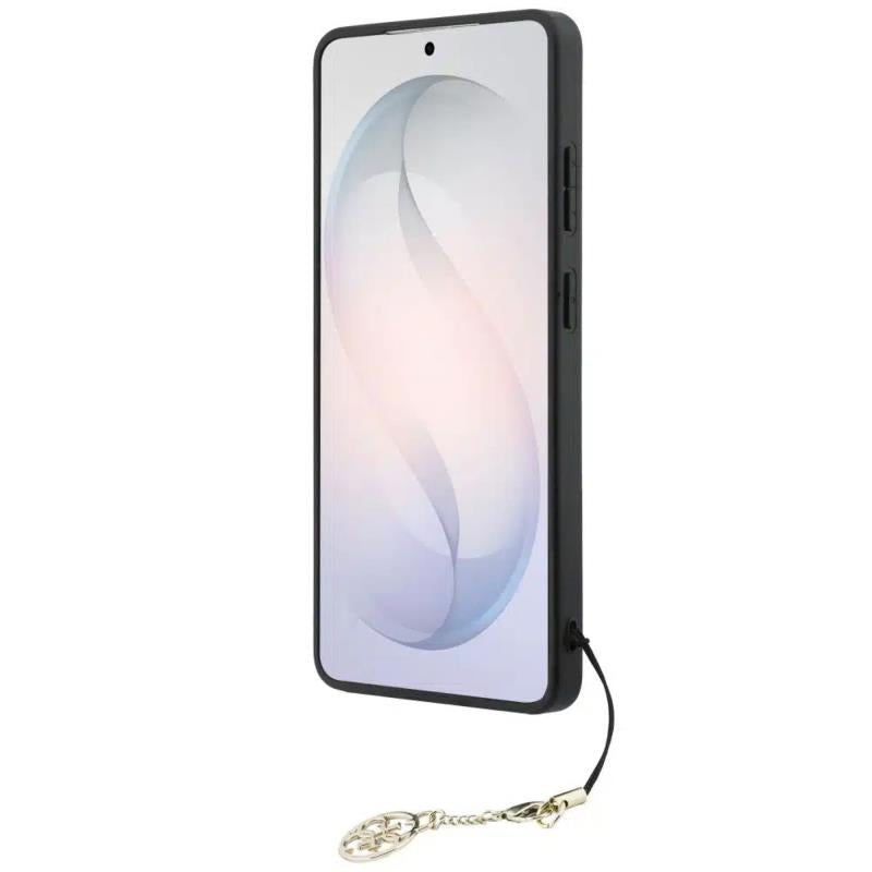 Θήκη PU Guess Samsung Galaxy S26 Ultra Hardcase Classic Logo Charm 4G Καφέ