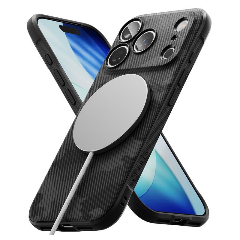 Θήκη TPU Ringke Magsafe Apple iPhone 17 Pro Max Onyx Camo Μαύρο