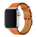 Λουράκι Devia Elegant PU Leather Apple Watch (38/ 40/ 41/ 42mm) Πορτοκαλί