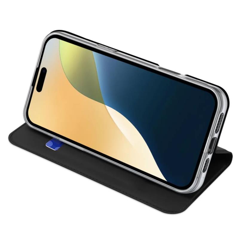 Θήκη Flip Dux Ducis Apple iPhone 16 Plus Skin Pro Μαύρο