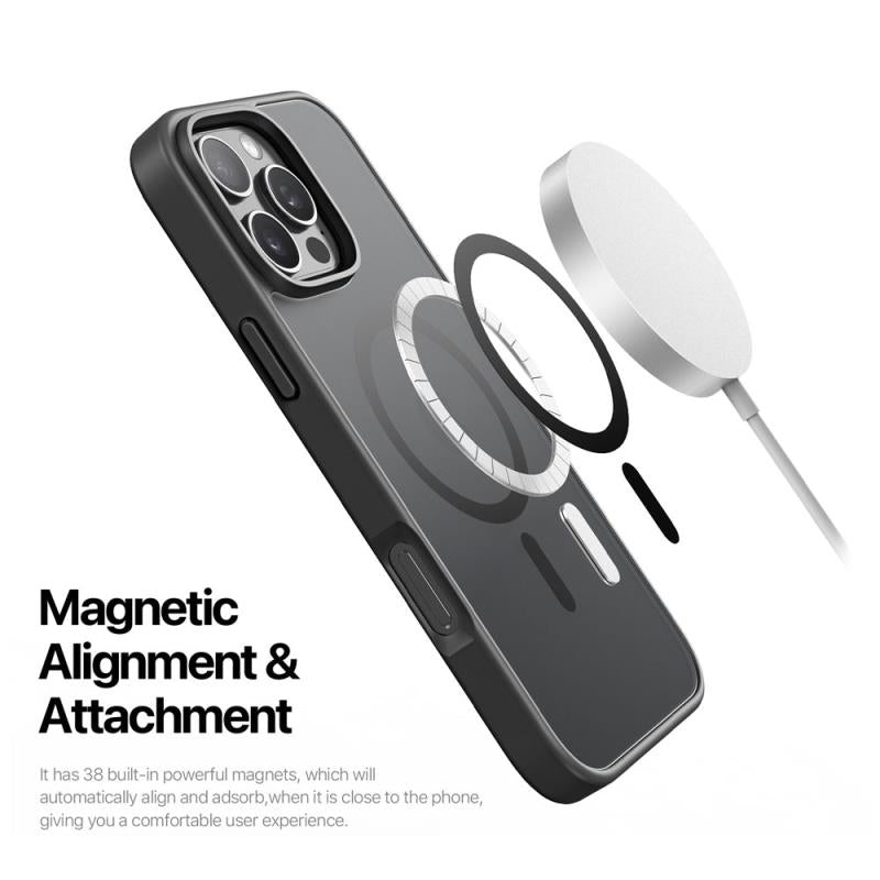 Θήκη TPU & PC Dux Ducis Apple iPhone 16 Pro Magnetic MagSafe Yind Ροζ