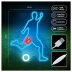 Neon Plexi LED Forever Light FPNE31 FOOTBALLER (USB/Μπαταρίας & On/Off) Πολύχρωμο
