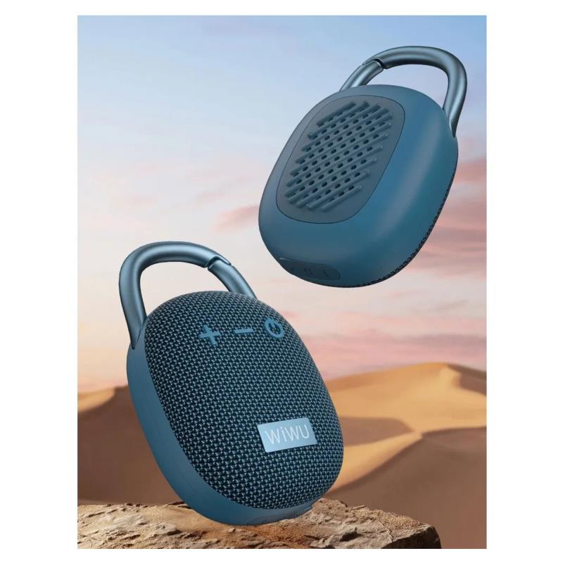 Φορητό Ηχείο Bluetooth WiWU Thunder H3 TWS BT 5.3 AUX MicroSD 1800mAh 5W Μπλε
